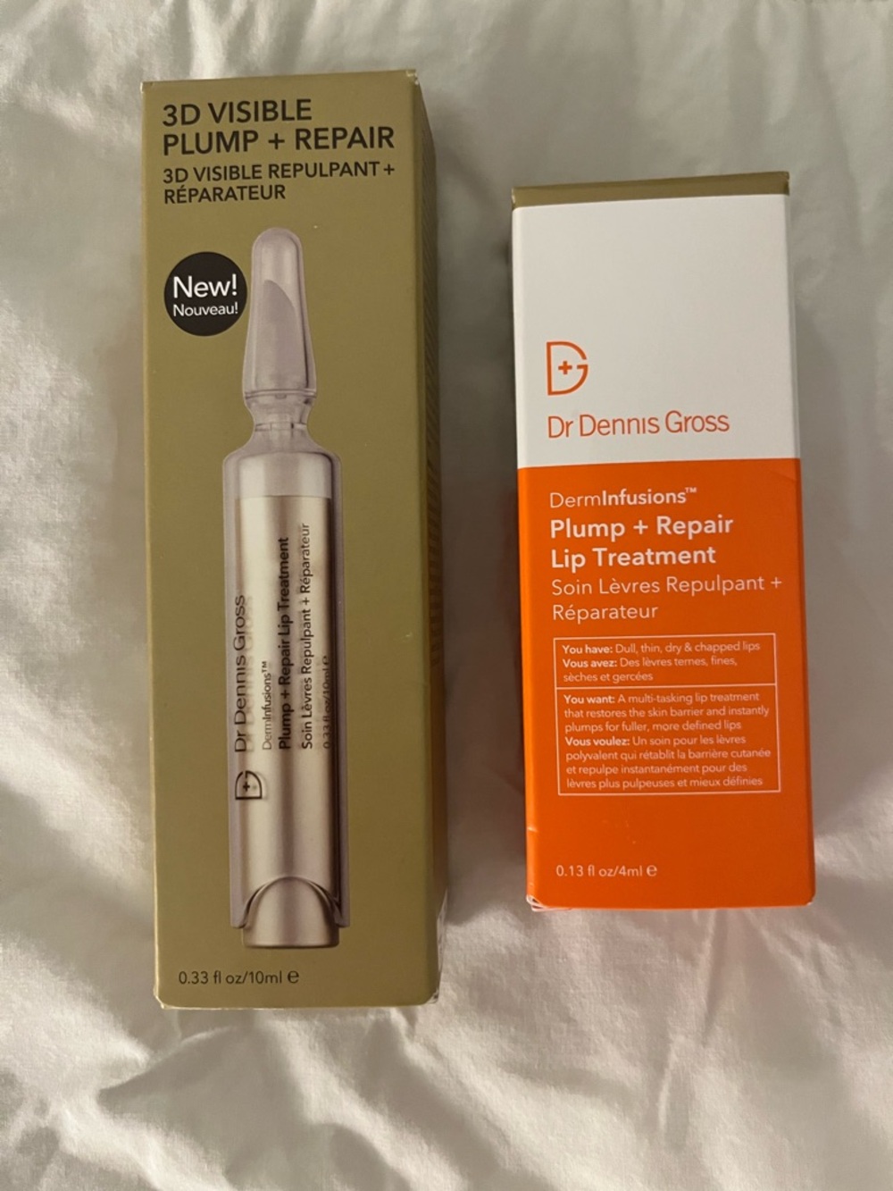 Dr. Dennis Gross Plump + Repair Lip Treatment - set of 2  - brand new in box